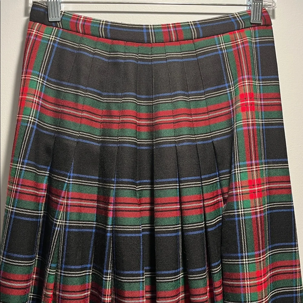 Vintage Pendleton Tartan Plaid Pleated Maxi Skirt - Picture 4 of 8